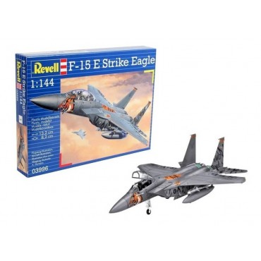 KIT PARA MONTAR REVELL AVIÃO F-15E STRIKE EAGLE 1/144 62 PEÇAS REV 03996